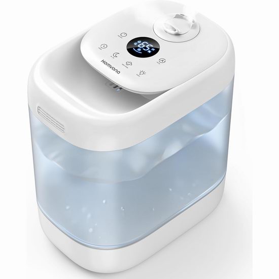  Homvana 5升 AI智能出雾 超声波加湿器5.5折 49.99加元包邮！