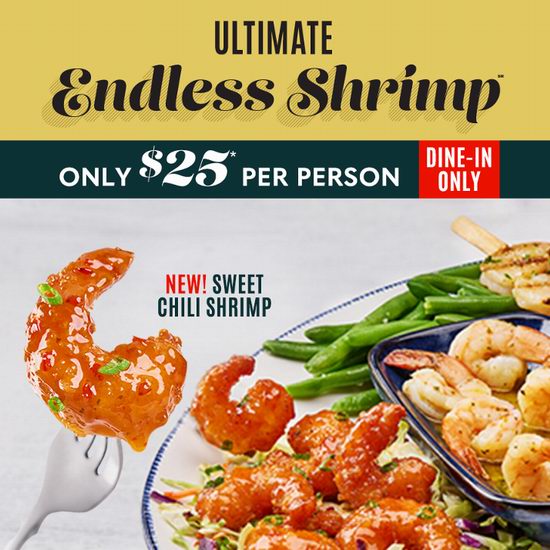  一次吃到爽！Red Lobster 红龙虾海鲜餐厅 Endless Shrimp 虾餐$25.99！