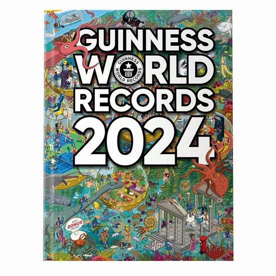  历史新低！2024版《Guinness World Records 吉尼斯世界纪录大全》4.1折 14.98加元！全球最畅销版权图书！