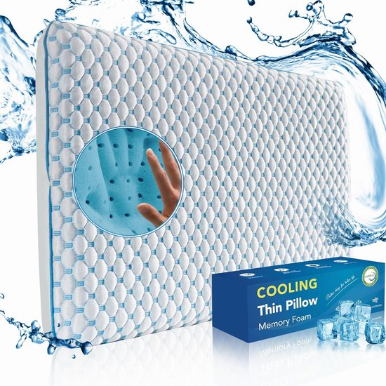  Iwacool 超薄清凉记忆海绵枕头 39.99加元（原价 49.99加元）