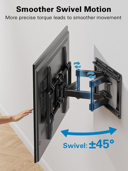 历史新低！Pipishell 40–82英寸 全动态可旋转 壁挂电视支架4.3折 34.39加元包邮！