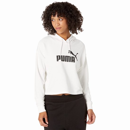  白菜价！PUMA Essentials 彪马 Logo印花 女式潮流 短款连帽卫衣3.4折 21.97加元！