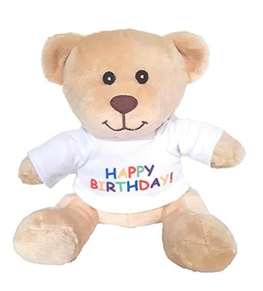  Hug-a-BooBoo 超可爱生日快乐毛绒泰迪熊 12.59加元（原价 14.99加元）