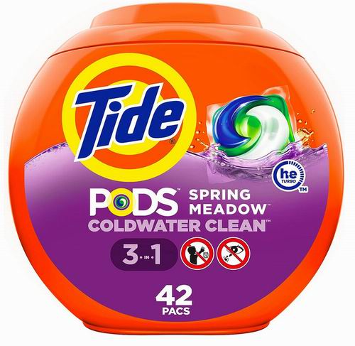  Tide PODS 汰渍3合1洗衣球（42粒） 9.24加元（原价 14.47加元）