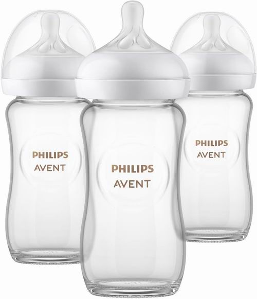  Philips Avent 玻璃天然婴儿奶瓶8盎司×3件 带自然响应奶嘴 23.71加元（原价 34.99加元）