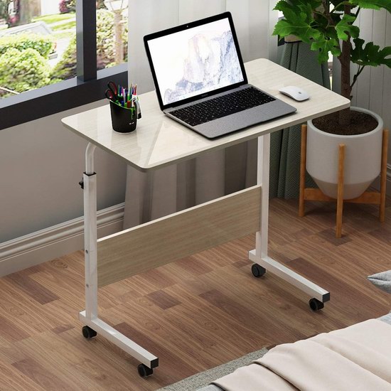  sogesfurniture 便携式可调高 床边/沙发电脑桌6折 35.99-45.59加元包邮！2尺寸4色可选！