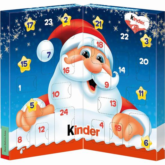  Kinder 奇趣蛋巧克力糖果 圣诞倒数日历套装 6.99加元！