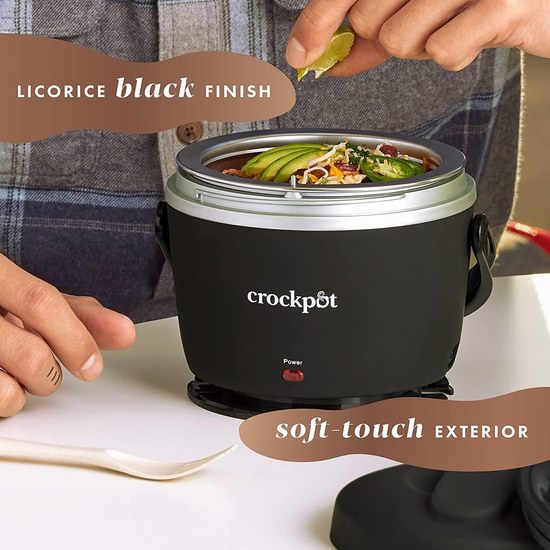  历史新低！Crock-Pot 20盎司 不锈钢内胆 黑色电热午餐饭盒 31.99加元！上班族的移动厨房！