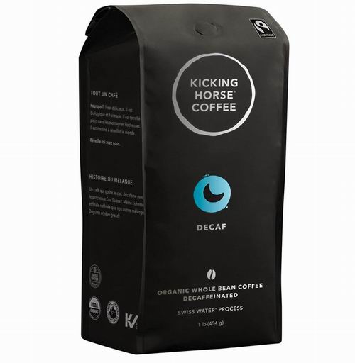  Kicking Horse Coffee 踢马 不含咖啡因 有机烘焙咖啡豆（1磅） 13.3加元（原价 19.99加元）