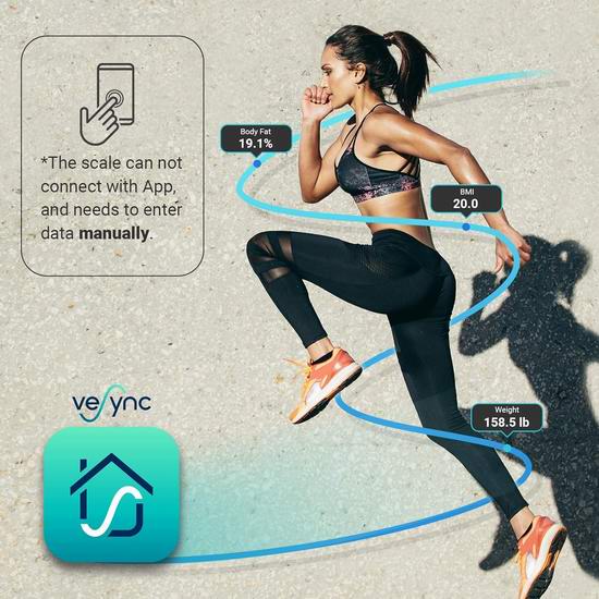 历史新低!Etekcity 高精度数字电子体重秤5.9折 15.99加元!