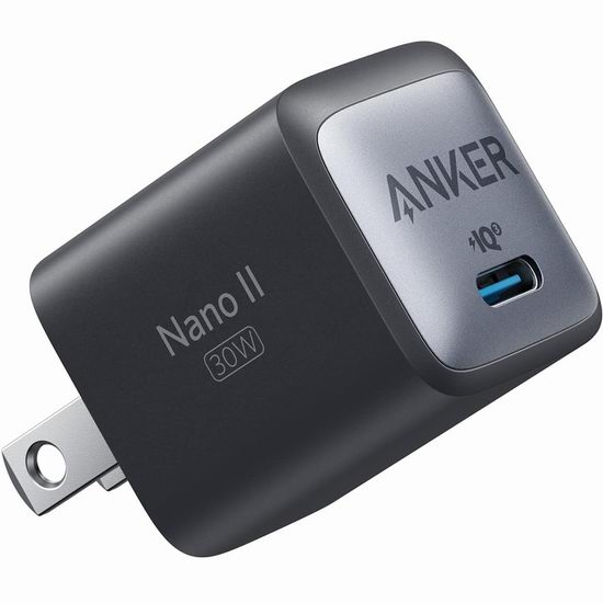  历史新低！Anker 711 Nano II USB C 30瓦 超便携 智能快速USB充电器5.5折 16.59加元！