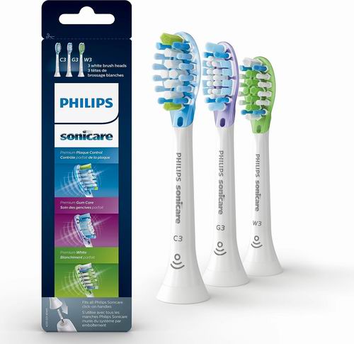  Philips Sonicare HX9073/65电动替换刷头3件套 25.07加元（原价 42.99加元）