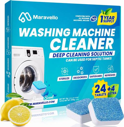  Maravello 除垢去味 洗碗机清洁剂28粒 13.99加元（原价 18.99加元）