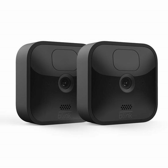  历史新低！Blink Outdoor 室内/室外 家用高清安防 智能摄像头2件套5折 119.99加元包邮！