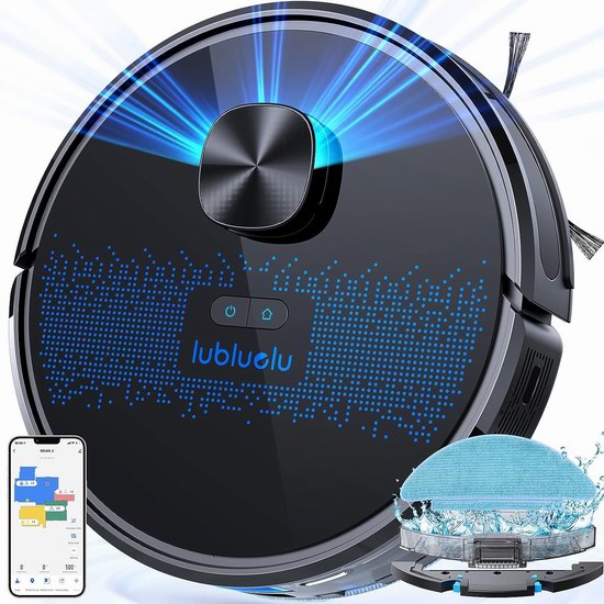  历史新低！Lubluelu SL60D 3000pa超强吸力 激光导航 扫拖一体 智能扫地机器人4.7折 209.59加元包邮！