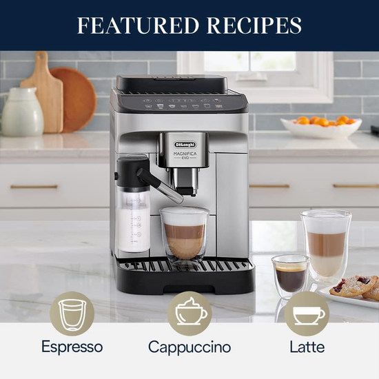 De'Longhi 德龙 ECAM29084SB Magnifica Evo 自动奶泡 意式全自动咖啡机7.5折 899.99加元包邮！
