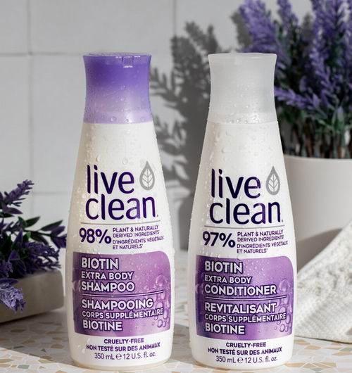  Live Clean 生物素、缤纷水果、矿物泥平衡款洗发水护发素6.4折 5.49加元起