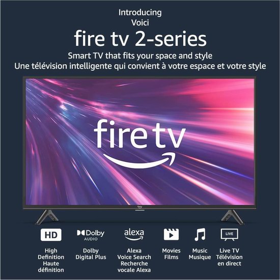  Amazon Fire TV 2-Series 32英寸智能电视6.7折 179.99加元包邮！