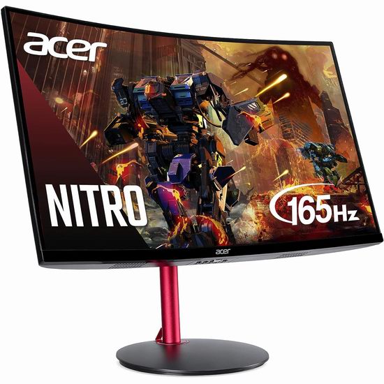  历史最低价！Acer 宏碁 Nitro ED270R MBMIIPHX 27英寸 FHD 1500R 曲面屏游戏显示器6.4折 179.99加元包邮！