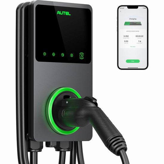  Autel MaxiCharger EV 40Amps 9.6kW 电动汽车 智能二级家用充电器/充电桩6.5折 488加元包邮！