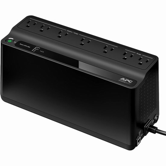  停电应急必备 APC UPS 600VA 不间断备用电源插线板7.9折 94.99加元包邮！会员专享！