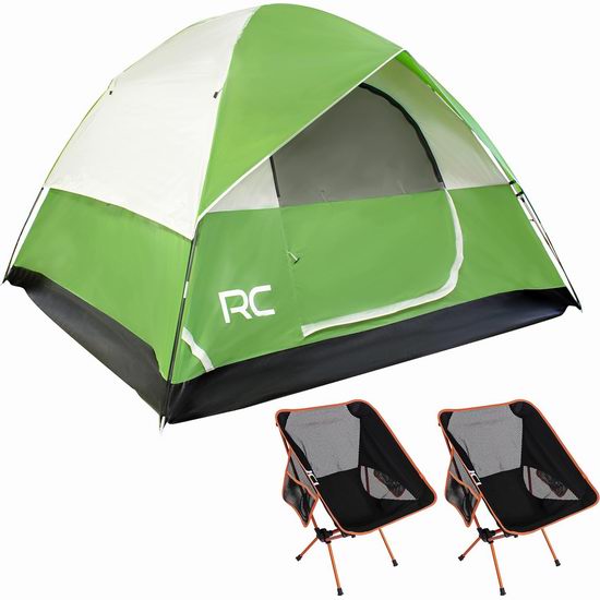  历史新低！Redline Canyon 6人家庭露营帐篷+2折叠椅套装3折 56.31加元包邮（含税）！会员专享！