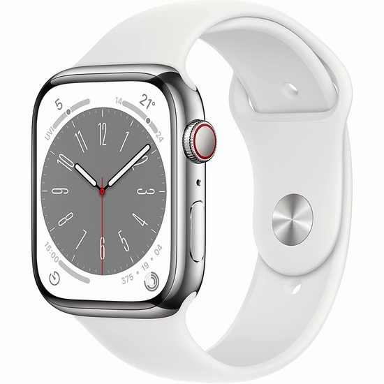 历史新低！Apple Watch Series 8 苹果智能手表（GPS + Cellular 45mm
