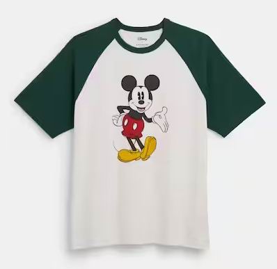 逆天价！Disney X Coach 2023 迪士尼联名系列 米奇米妮美包、美衣、卡包4折起+额外7折！抢米老鼠耳包7.2-154！