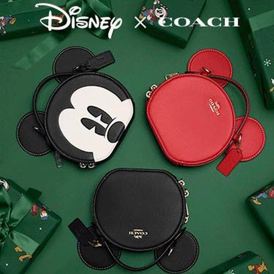  逆天白菜！Disney X Coach 2023 迪士尼联名系列 米奇米妮美包全场3折+额外8折！抢米老鼠耳包$117.6！