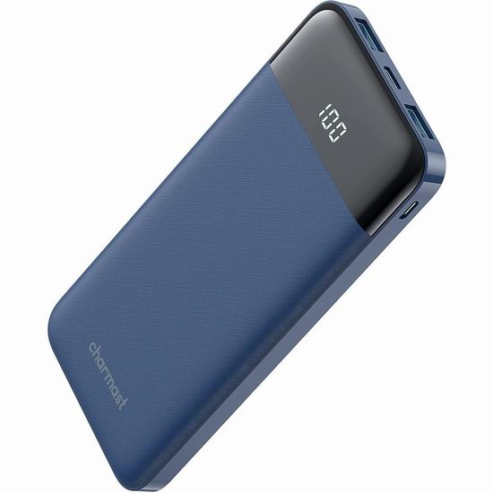  Charmast 10000mAh 3A快充 便携式移动电源/充电宝6.6折 18.69加元包邮！2色可选！会员专享！