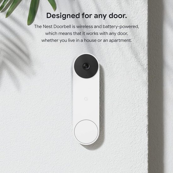  历史新低！Google Nest Doorbell 第二代家庭安防智能可视门铃5.8折 139.98加元包邮！有线无线2款各2色可选！