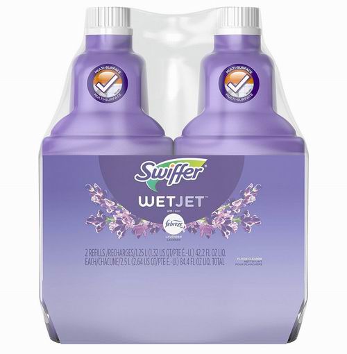  Swiffer WetJet 薰衣草香草味 多用途地板清洁剂1.25升 x 2件 9.11加元（原价 13.99加元）