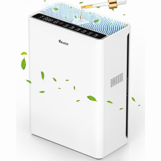 白菜价！历史新低！VEWIOR H13 True HEPA 1730呎超大空间 家用空气净化器3.5折 69.69加元包邮！会员专享！