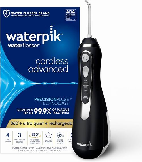  Waterpik 洁碧 WF-560 高级无线水牙线6.6折 89.99加元包邮！