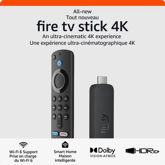  黑五价！历史新低！新一代 Fire TV Stick Alexa语音遥控 4K超高清电视棒5.7折 39.99加元包邮！支持Wi-Fi 6！