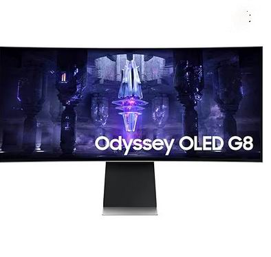  史低价！SAMSUNG 三星 34英寸曲面 OLED Odyssey G8 游戏显示器5.4折 978加元（原价 1799.99加元）