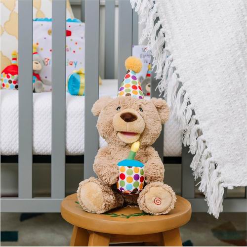  GUND 10英寸 会唱生日歌 泰迪熊毛绒玩具  37.79加元（原价 53.99加元 ）