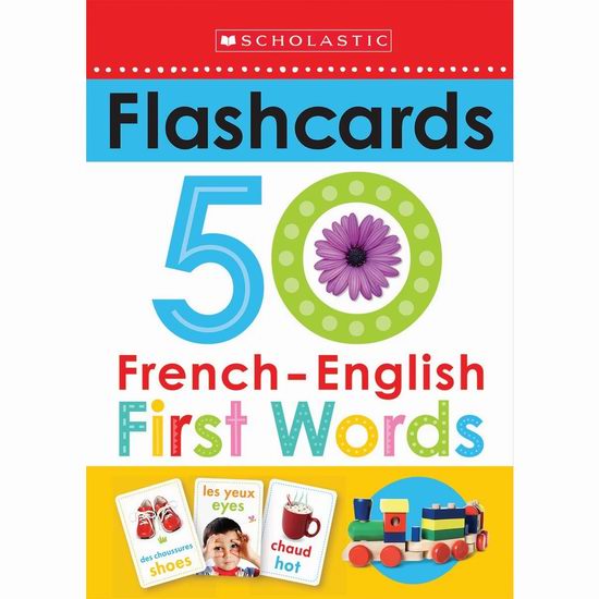  白菜价！历史新低！《Scholastic Early Learners 学乐早教系列：英法双语识字卡》2.5折 1.77加元！