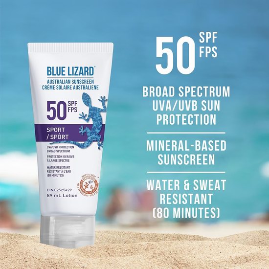  历史新低！Blue Lizard 澳洲蓝蜥蜴 SPF 50+ 智能瓶身 防晒霜（89ml ）5.6折 9.02加元！