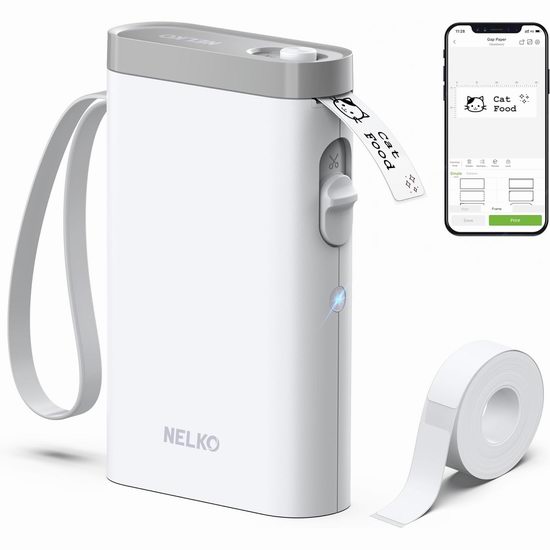  Nelko P21 蓝牙无线 便携式标签打印机 21.99加元（原价 49.99加元）
