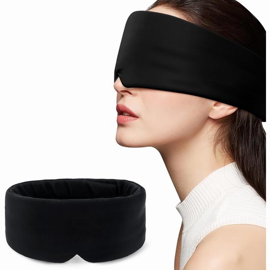  历史新低！BLSSNZ 100%遮光 隔音 全覆盖睡眠眼罩4.5折 8.99加元！3色可选！