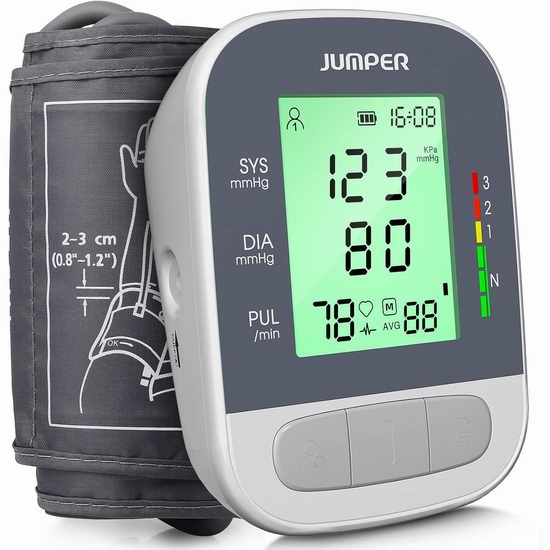  历史新低！GVMSOR 上臂数字式电子血压计4.5折 26.99加元包邮！