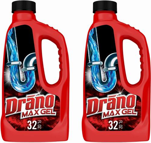  Drano Max 2.3升强力下水道疏通液2瓶 14.99加元（原价 17.99加元）！每瓶仅7.49加元