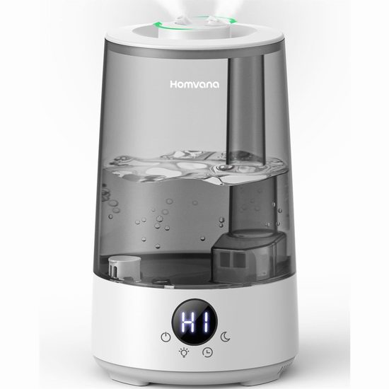 Homvana 3升三合一超声波雾化加湿器5.9折46.99加元包邮！_加拿大打折网