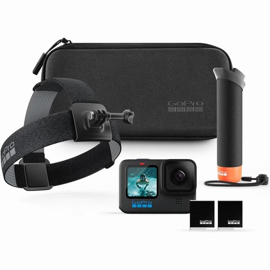  历史新低！GoPro HERO12 Black 5.3K60 运动相机+手柄+头带+双电池套装7.7折 478加元包邮！