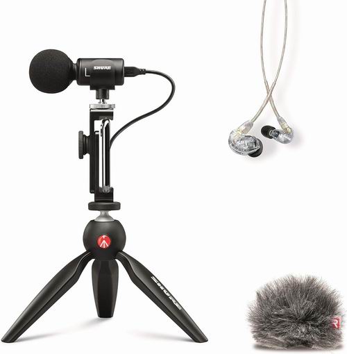  Shure 舒尔MV88+SE215便携式摄录套装 358加元（原价 454.67加元）