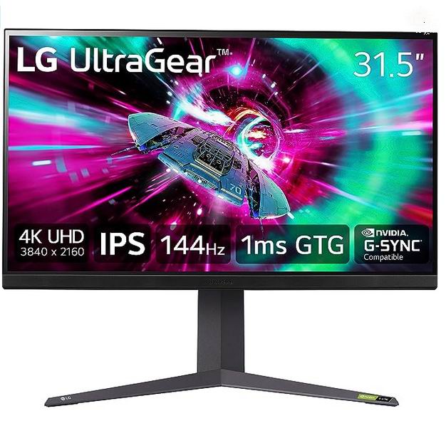  历史最低价！LG Ultragear 32GR93U 32英寸超高清4K 144Hz 游戏显示器 699.99加元（原价1049.99加元）