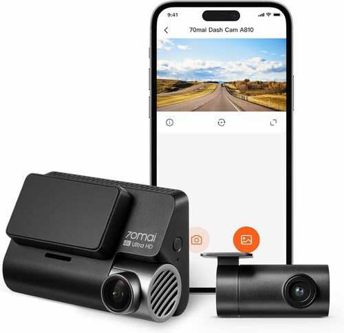  新款 70mai 4K A810行车记录仪 183.99加元（原价 229.99加元）