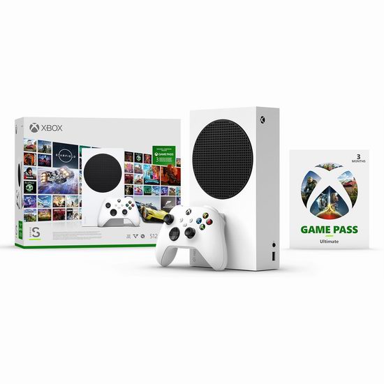  历史新低！Xbox Series S 全数字游戏机+3个月Game Pass Ultimate订阅套装7.8折 297.95加元包邮！