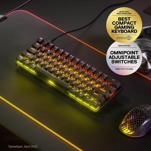  史低价！SteelSeries Apex Pro 迷你超磁游戏键盘 178.55加元（原价 239.99加元）